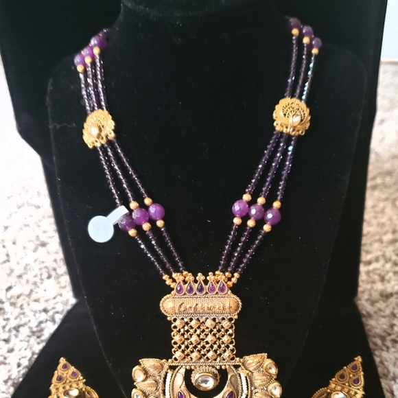 Indian jewelry necklace set - Picture 9 of 15